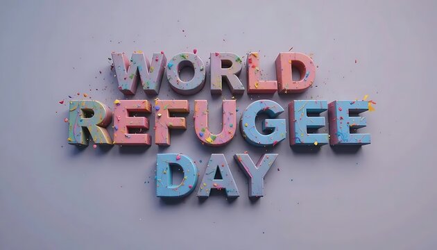 A Colorful and Creative Design for World Refugee Day Celebration