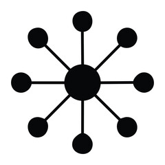 AI neural network. vector eps