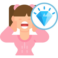 Diamond Bonus Icon Vector Element