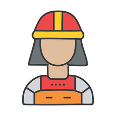 Cybernetic warrior outline. vector eps