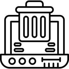 Trash Icon Vector Element
