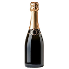 champagne bottle isolated on white