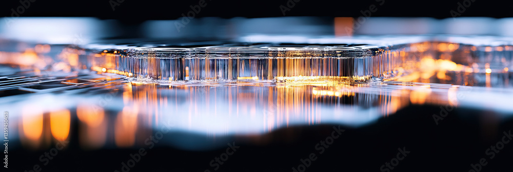 Aufkleber reflective transparent structure with internal illumination