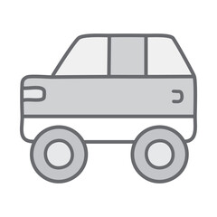 Robotic vehicle concept. vector eps