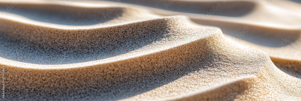 Poster textured sand surface with undulating patterns