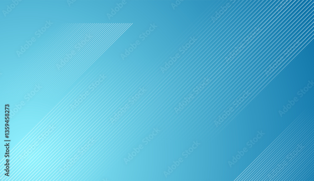 Poster Concept minimal geometric blue lines abstract background. Vector design