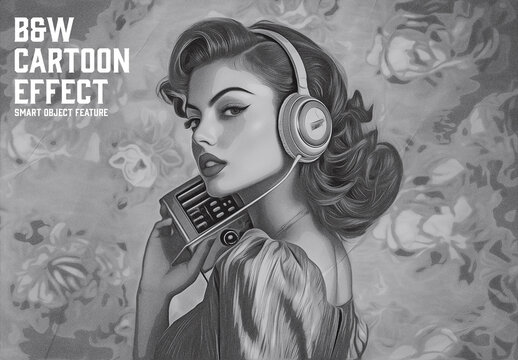 B&W Cartoon Effect 