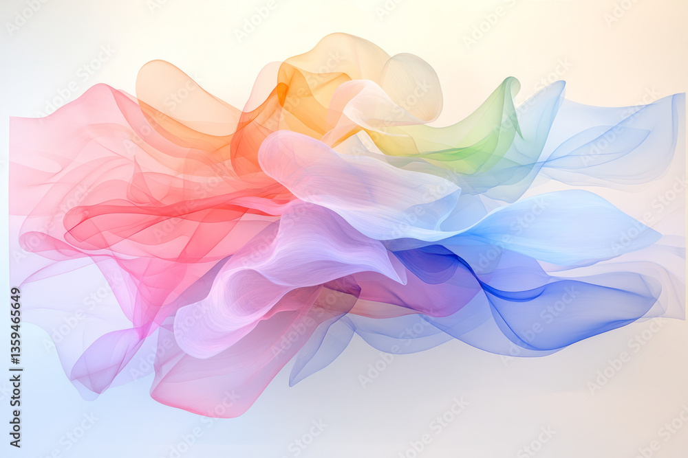 Poster an abstracted inner world built from shifting colors and deconstructed form emotion made visual,