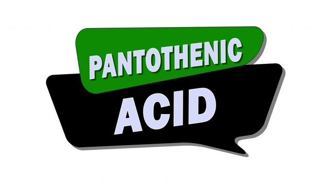 Pantothenic acid is vitamin B5, which plays a role in metabolism, hormone synthesis, and maintaining healthy skin and hair.
