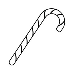 a candy cane with red and white stripes,