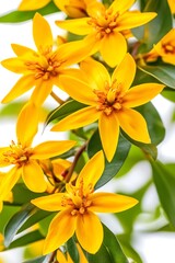 Vibrant Yellow Flowers Close Up Photography