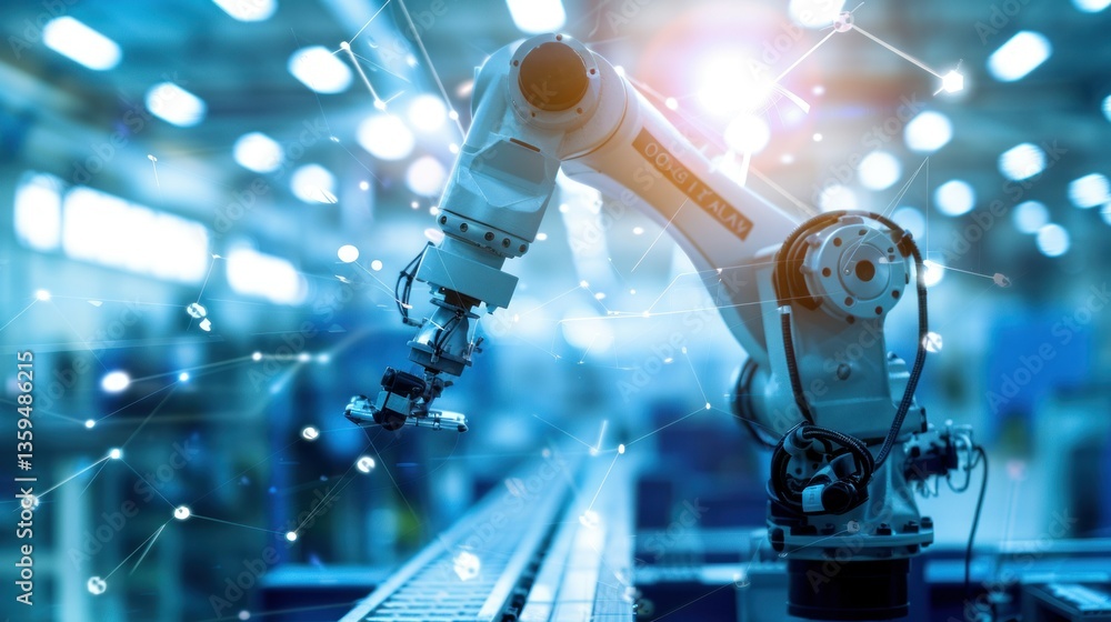 Aufkleber machine learning in manufacturing for automation and efficiency.