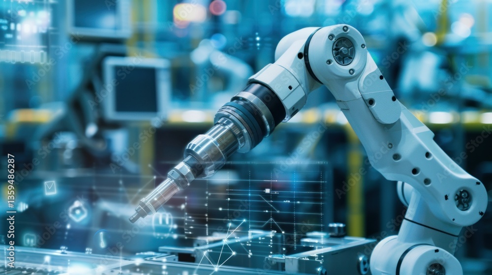 Aufkleber machine learning in manufacturing for automation and efficiency.