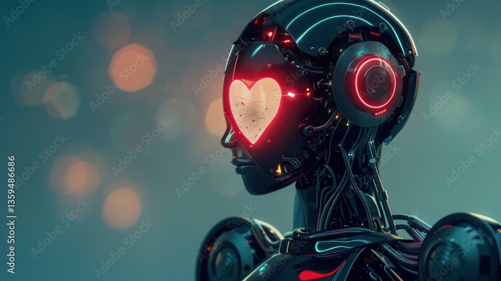 Poster robot integrated with machine learning and artificial intelligence data.