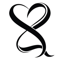 Collection of Unique Heart Shapes, Symmetrical, Tilted, Hand-Drawn, Puffy, Thin Outline, Thick Outline, Double Layered, Geometric Heart, Wide, Modern Minimalist, and Valentine Variations in Red, Black