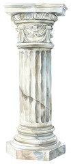 Obraz premium PNG Classical architectural column illustration