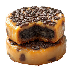 Fried Oreos isolated on white background