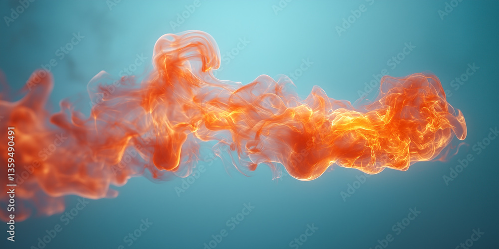 Poster cigarette smoke curls gracefully in the air, creating an artistic display of swirling patterns again