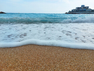 beach and sea in Monaco