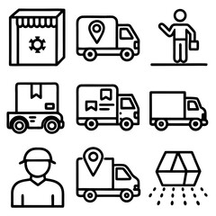 Delivery & Logistics Icons Set