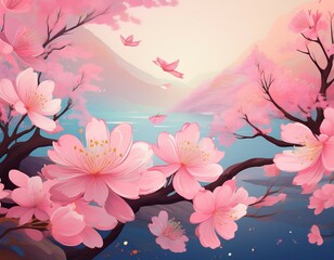 pink blossom dream a soft floral fantasy
