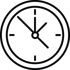 clock on white background