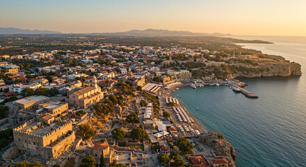 Fototapeta premium Fascinating Rhodos and Crete landscapes. Perfect for tourism advertising 