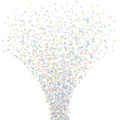 Vector colorful music notations background element in flat style