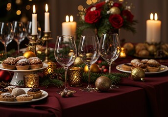 Christmas table setting