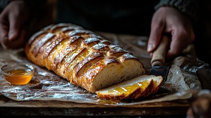 Bread Loaf with Butter