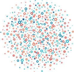 Vector USA national holiday and celebration background element