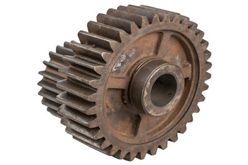 old rusty gear wheel