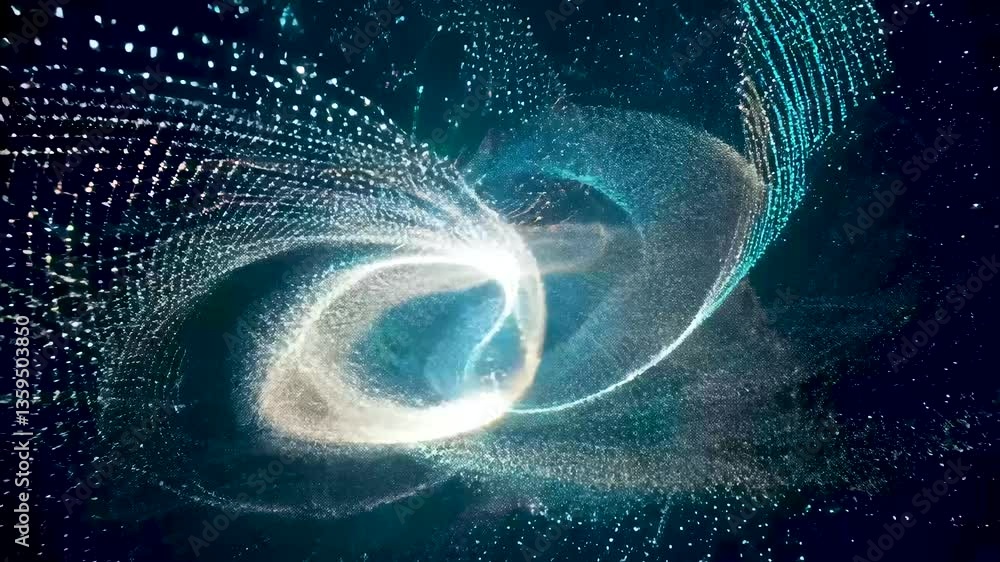 Canvas Prints cosmic dance of celestial bodies creating vibrant energy patterns