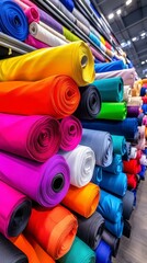 Colorful Fabric Rolls  Textile Textures  Vivid Hues  Bright Colors  Design Inspiration