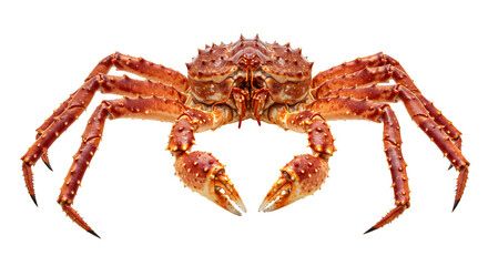Red King Crab PNG, seafood animal isolated on transparent background