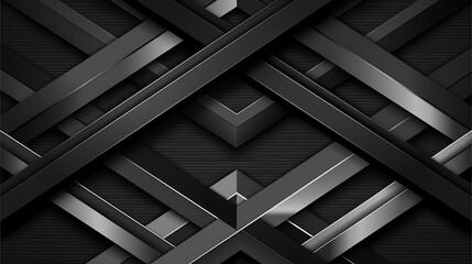 Fototapeta premium Abstract background design with intersecting geometric shapes and elements