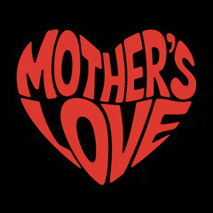 Heart shape typography Mother's love, Dog Dad, Beware of dog, Mother, Cool dad,
