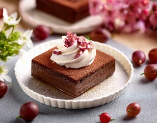 Dessert mit Schokolade