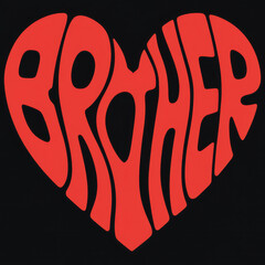 Heart shape typography Mother's love, Dog Dad, Beware of dog, Mother, Cool dad,