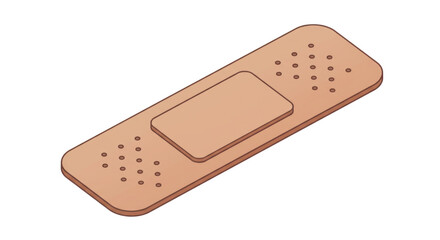 Isolated Adhesive Bandage Plaster for Wound Care