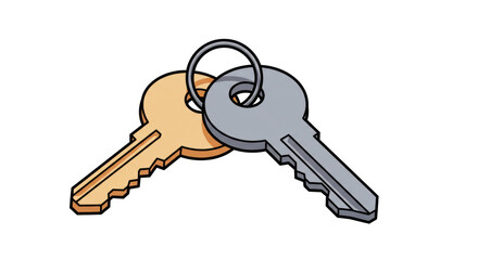 Isolated Bunch of Different Keys