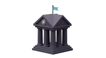 Isolated Government Sign