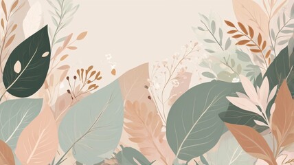 Abstract geometric background with pastel shapes