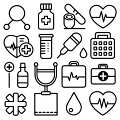 Medical & Healthcare Icons Set