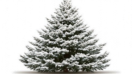 Fototapeta premium Snowy Christmas Tree. (1)