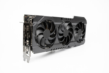 High-Performance Gaming Graphics Card with Triple-Fan Cooling, AI Technology, and Cryptocurrency Mining Optimization