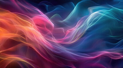 Fototapeta premium Colorful Abstract Swirls of Light and Movement Creating a Dreamlike Background for Creative Designs and Artistic Projects