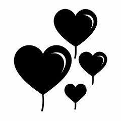 Collection of Unique Heart Shapes, Symmetrical, Tilted, Hand-Drawn, Puffy, Thin Outline, Thick Outline, Double Layered, Geometric Heart, Wide, Modern Minimalist, and Valentine Variations PNG