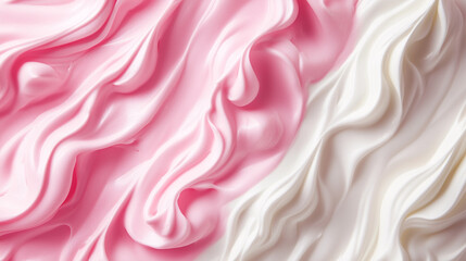 Minimalist white and powder pink background with delicate fluid waves – suited for women’s health and maternity clinics