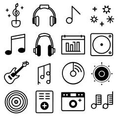 Music & Audio Icons Set